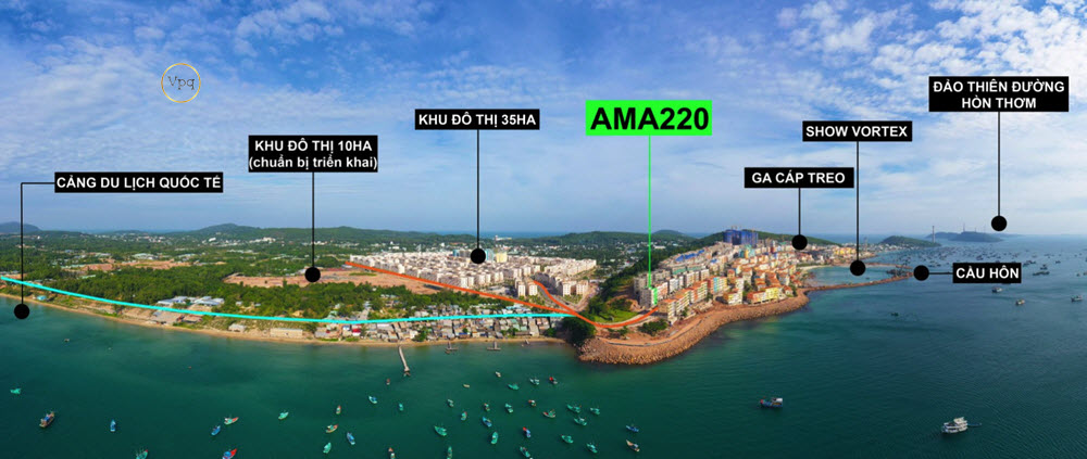 A220 cửa ngõ đón đầu 20 triệu lượt khách đến với ga Địa Trung Hải, tâm điểm kết nối Đại đô thị An Thới - Cảng du lịch đại đô thị An Thới - cảng du lịch quốc tế - thị trấn Địa Trung Hải - Đảo thiên đường Hòn Thơm