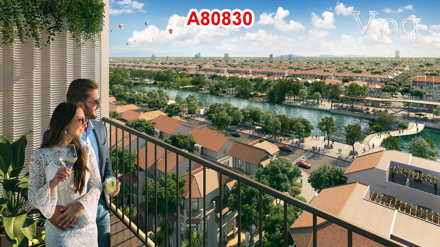Góc view sông cảnh quan từ căn hộ A80830