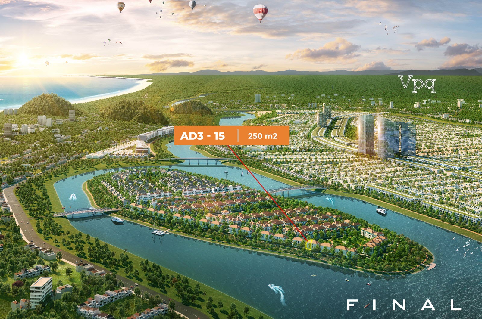 AD315 Sunneva Island - Song lập 2 mặt tiền view sông và công viên