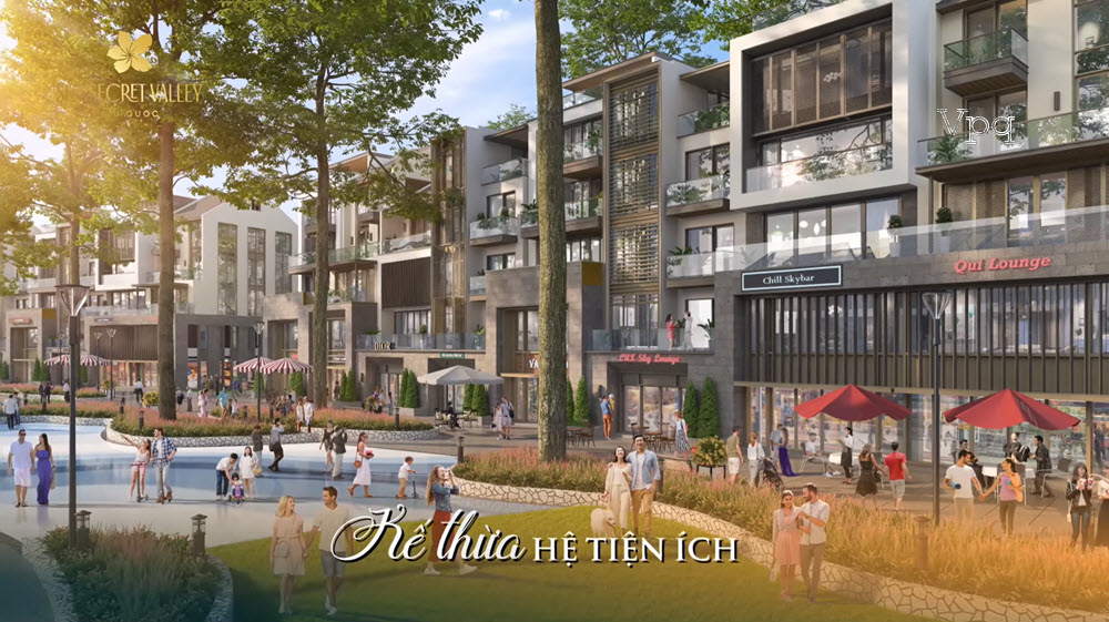 Kế thừa tiện ích nội khu Sun Secret Valley và tiện ích ngoại khu