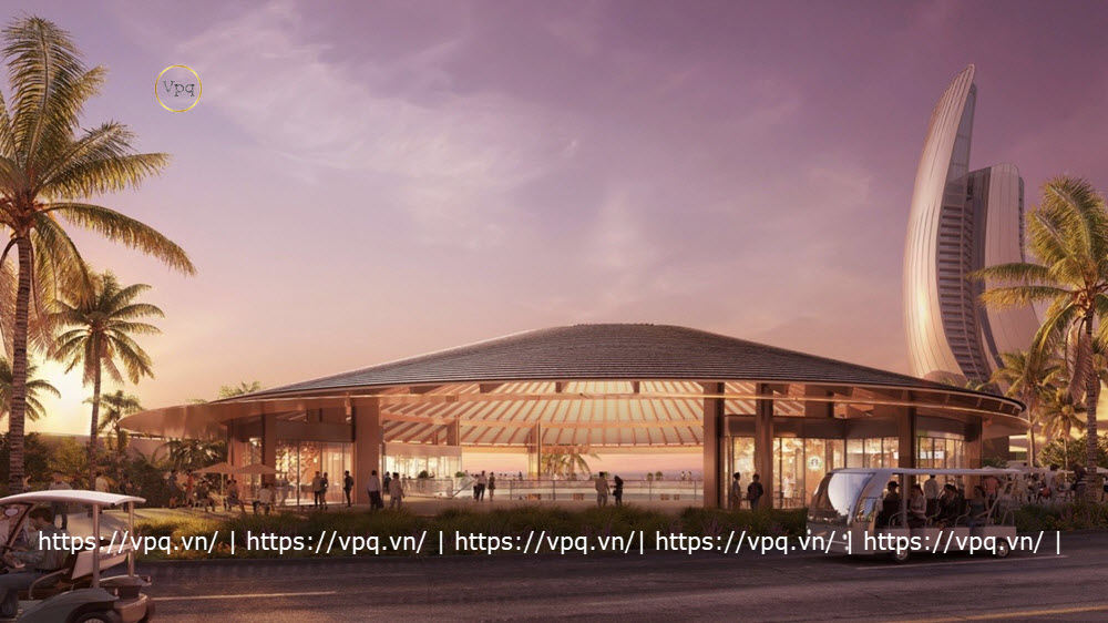 Clubhouse nằm tại trung tâm phân khu The Sailling Bay được thiết kế hình nón lá, biểu trưng cho truyền thông con người việt Nam.