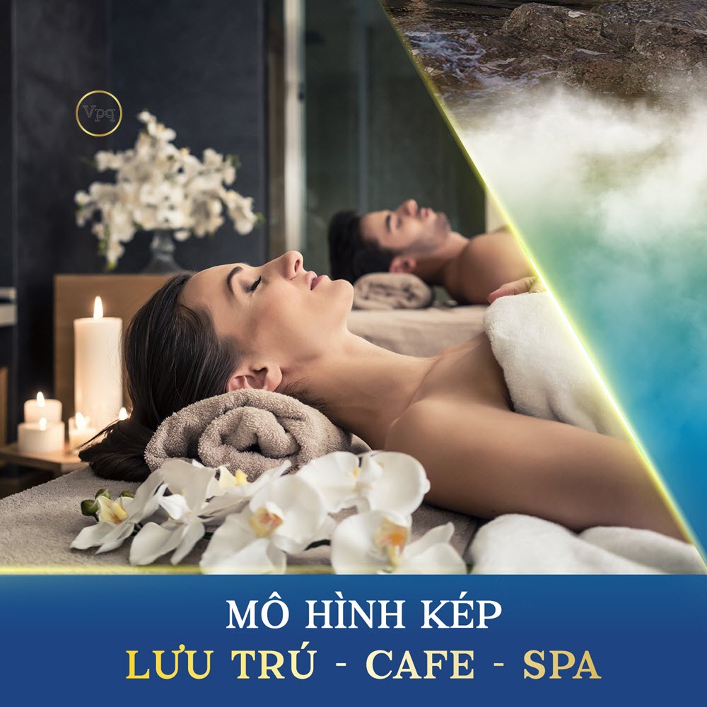 Commercial Villa còn sở hữu mô hình kinh doanh kép lưu trú - cafe - spa