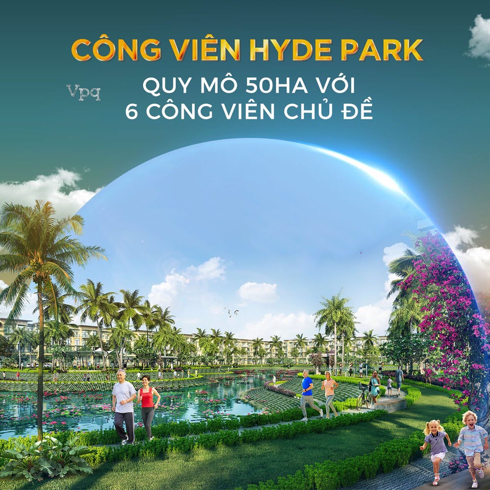 Công viên Hyde Park quy mô 50ha