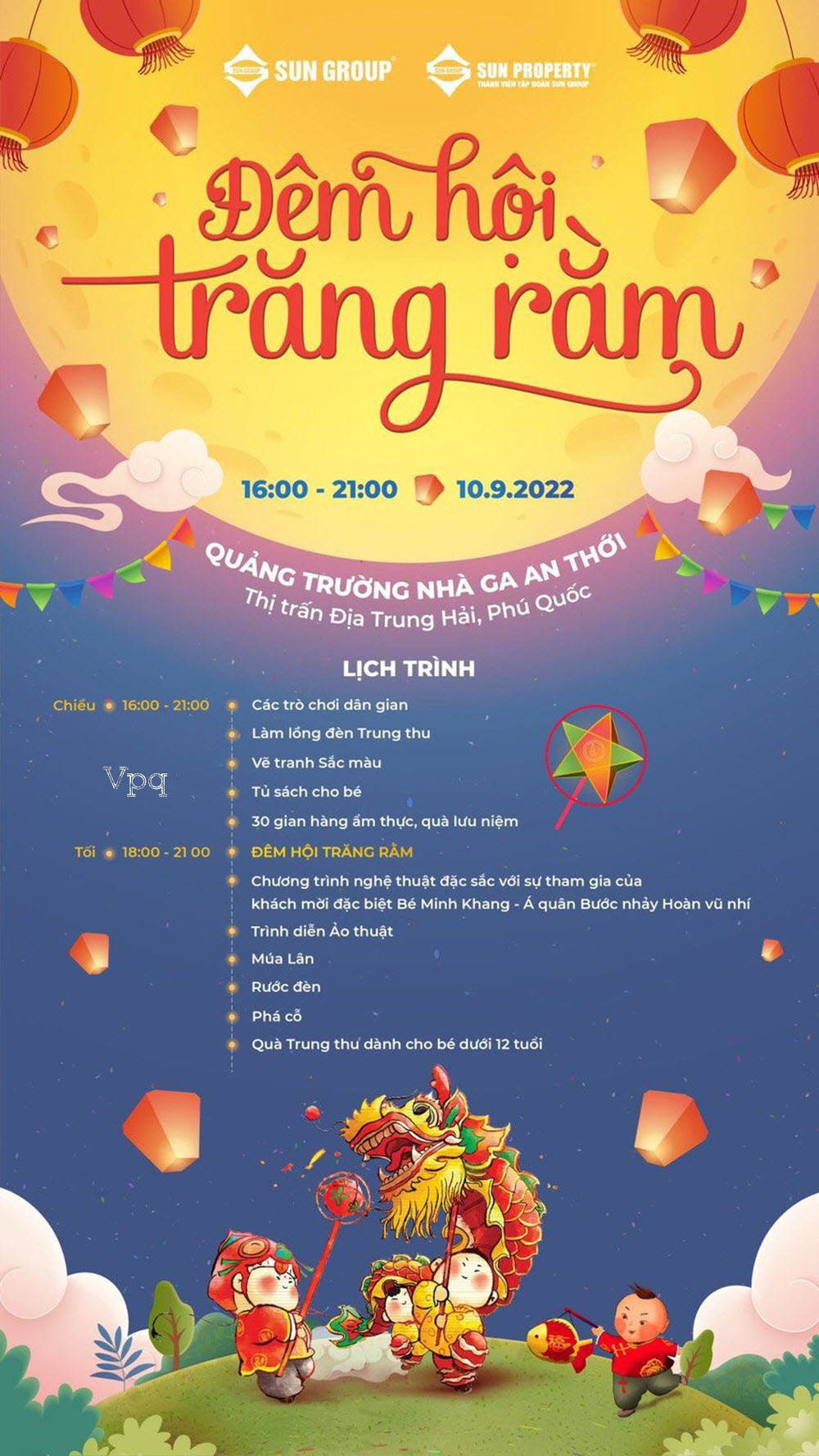 Đêm hội trăng rằm Sun Group Phú Quốc