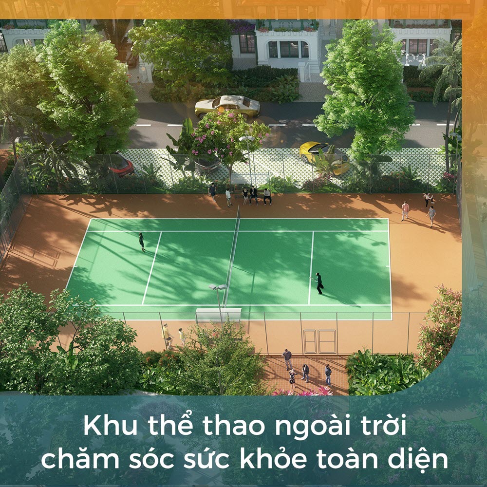 Khu sân thể thao ngoài trời chăm sóc sức khỏe toàn diện