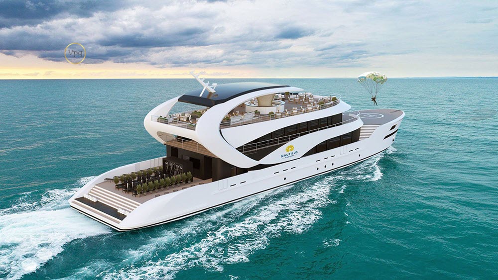 Hình ảnh siêu du thuyền Nautilus - Tổ hợp thể thao giải trí trên biển tại Phú Quốc