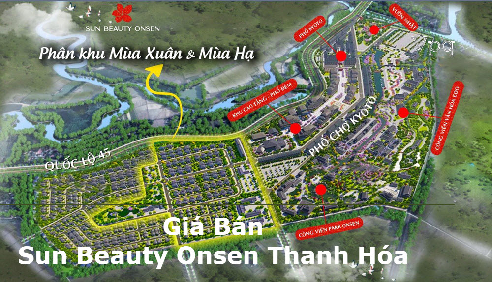 Các phân khu tại Sun Onsen Village Thanh Hóa