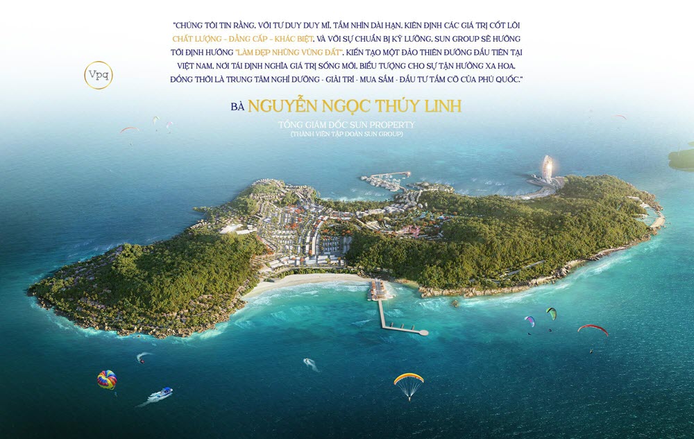 Tòa nhà cánh buồm "biểu tượng" của Hon Thom Paradise Island với thiết kế độc đáo lấy cảm hứng từ cánh buồm no gió