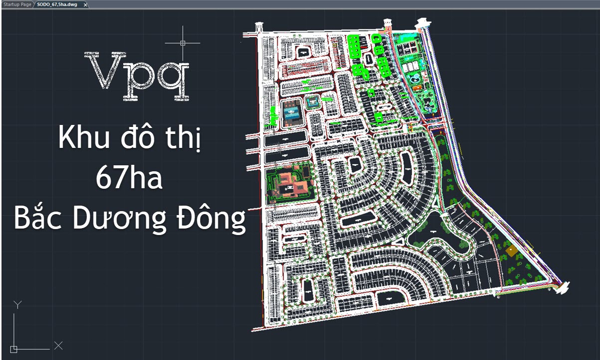 Mặt bằng tổng thể KĐT Bắc Dương Đông Phú Quốc