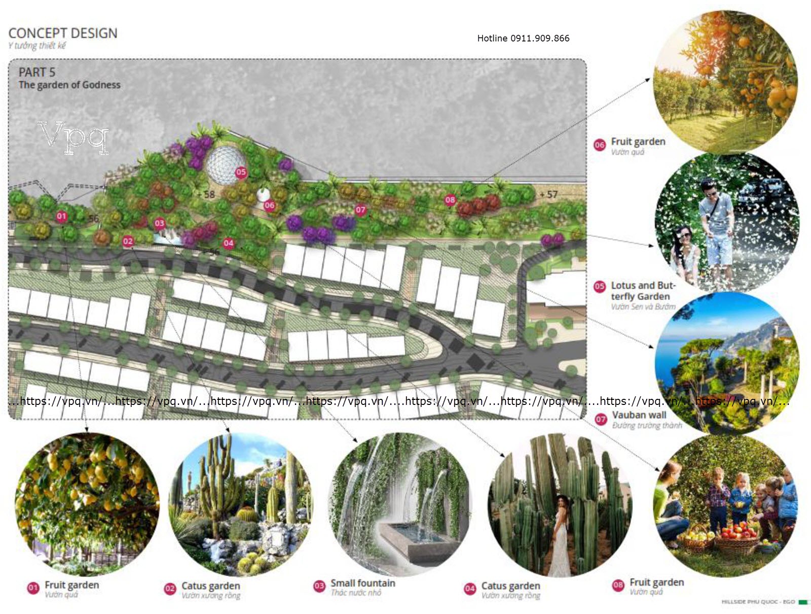 Cách bố trí cảnh quan tại khu vườn của thần nữ Hillside Địa Trung Hải