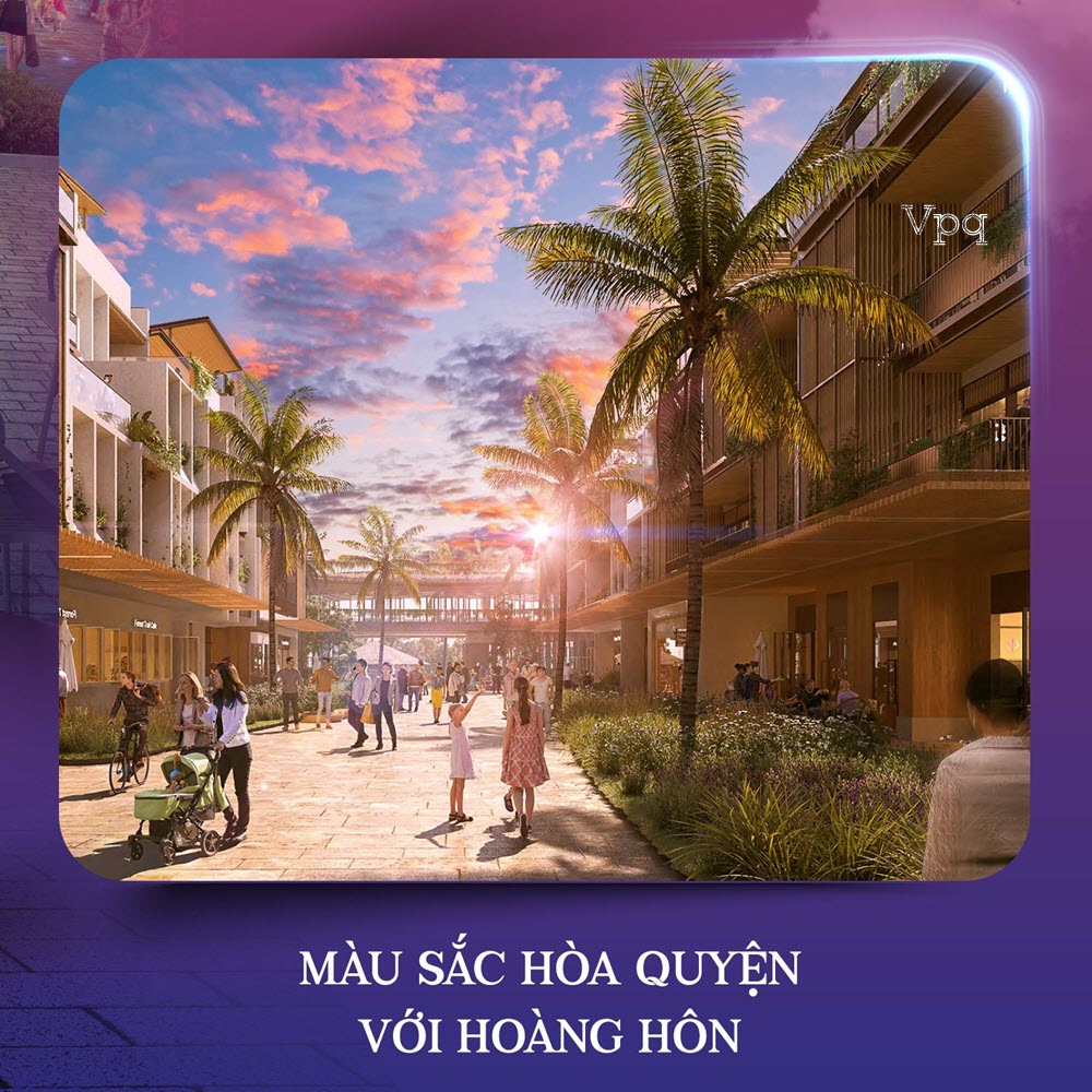 Sắc màu hòa quyện với hoàng hôn