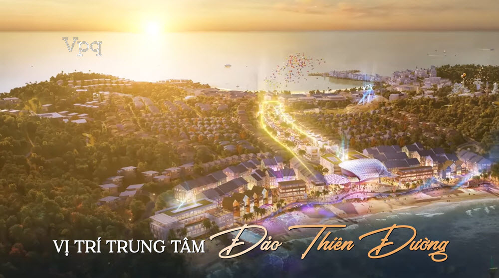 Vị trí trung tâm Paradise Walk Hòn Thơm