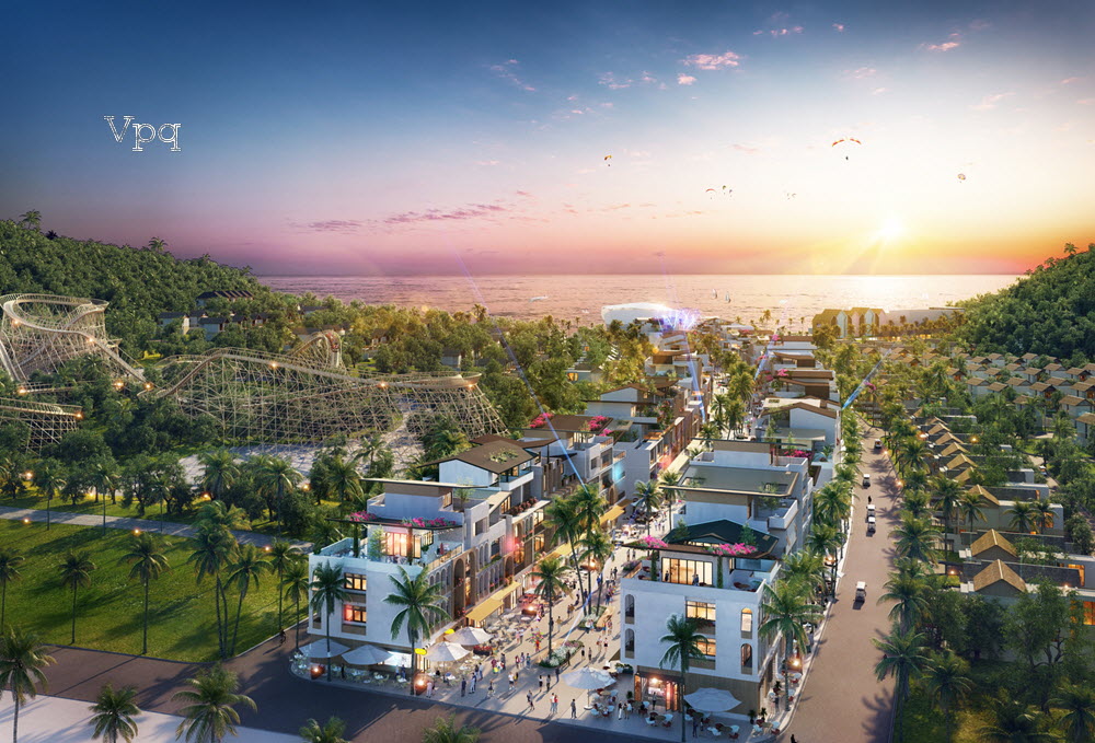 Shophouse Paradise Walk đón cả bình minh và hoàng hôn trên biển
