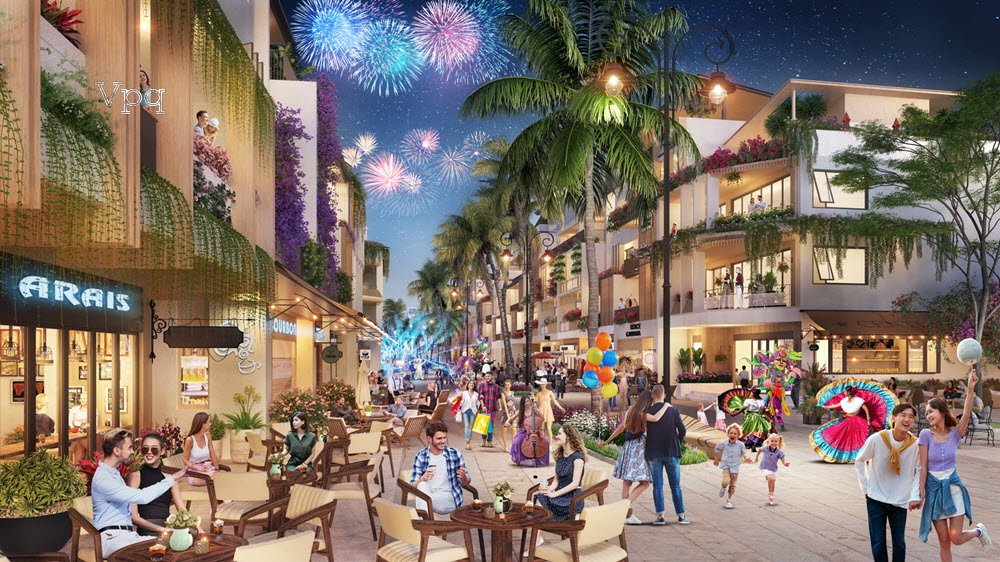 Paradise Walk không lúc nào vắng khách đặc biệt là kinh doanh về đêm