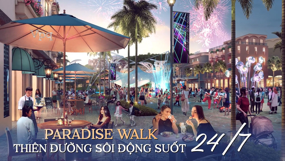 Paradise Walk là đại lộ lớn nhất đảo thiên đường Hòn Thơm