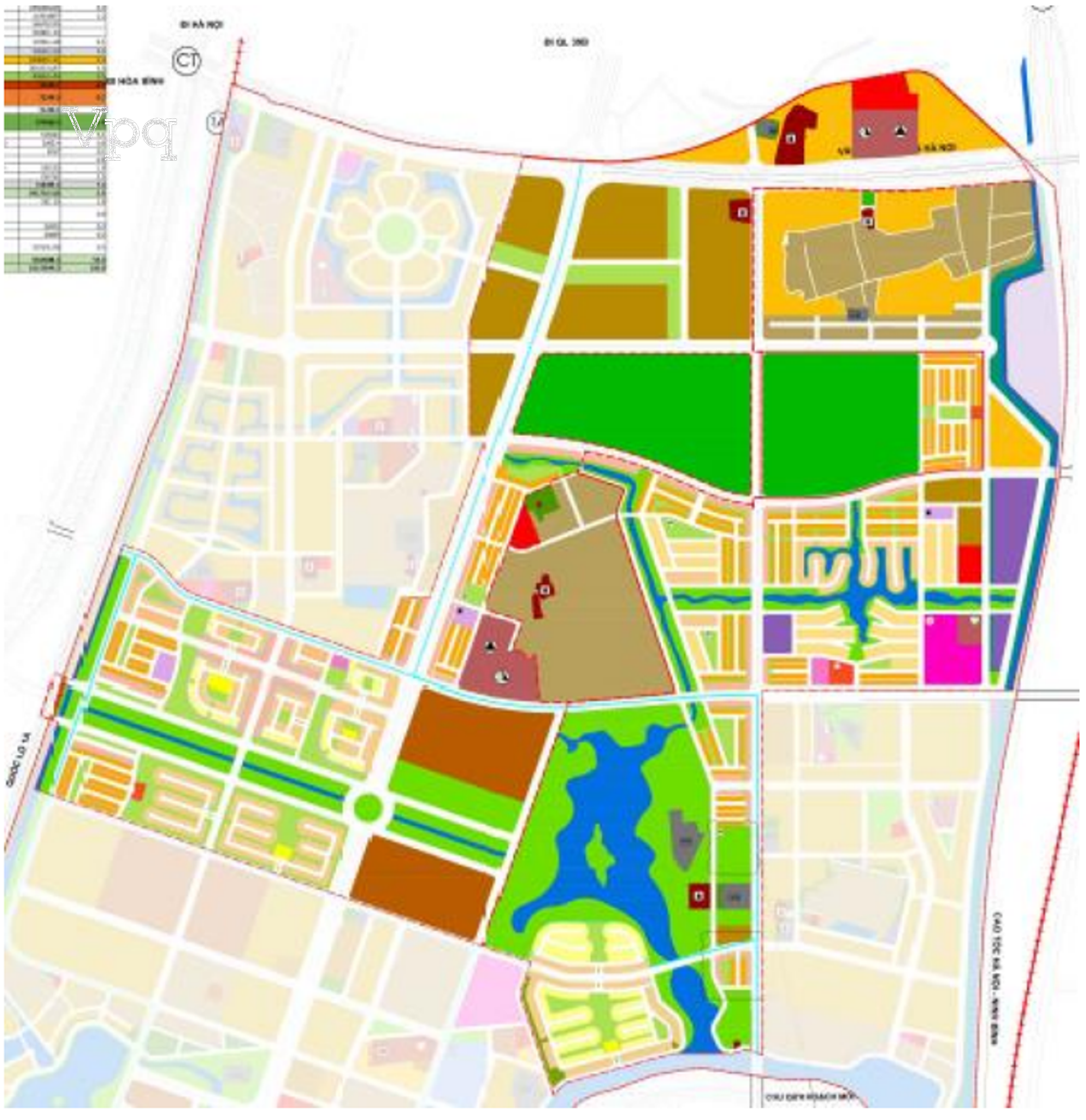 Sơ đồ phân lô tại dự án Sun Group Phủ Lý