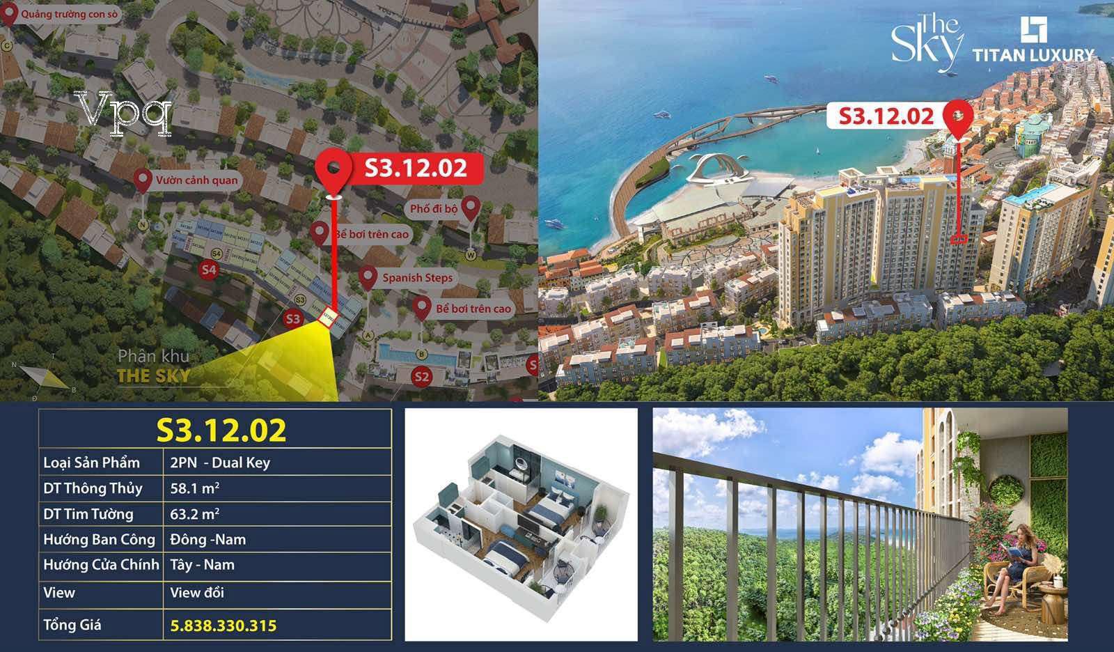 Thông tin căn hộ S31202 Phú Quốc