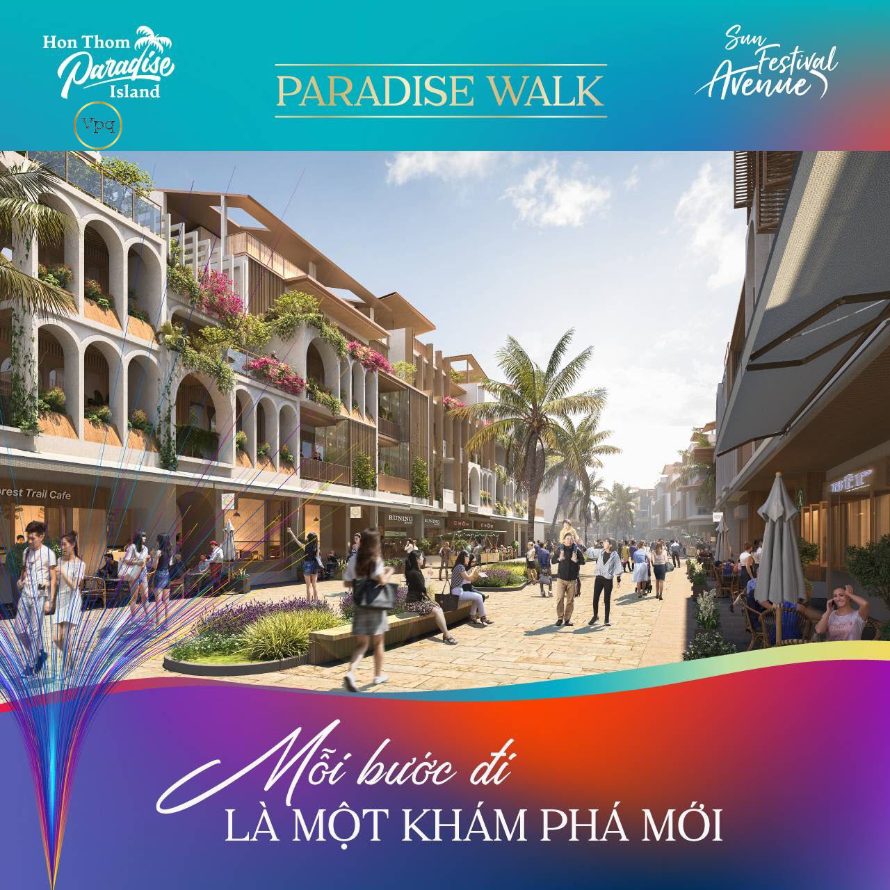 Những n&eacute;t kiến tr&uacute;c ph&aacute;c họa n&ecirc;n Shophouse Paradise Walk