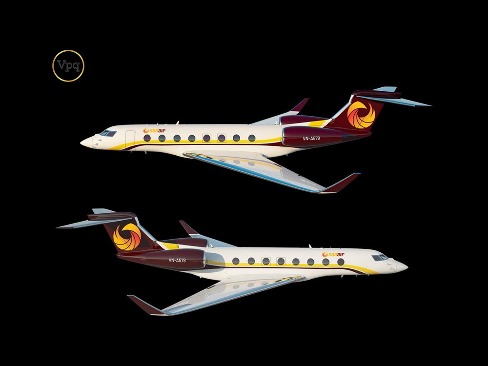 Thiết kế tuyệt đẹp của máy bay Sun Air