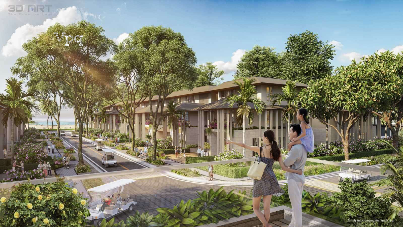 Phối cảnh những căn biệt thự Beach Villa Sun Secret Valley