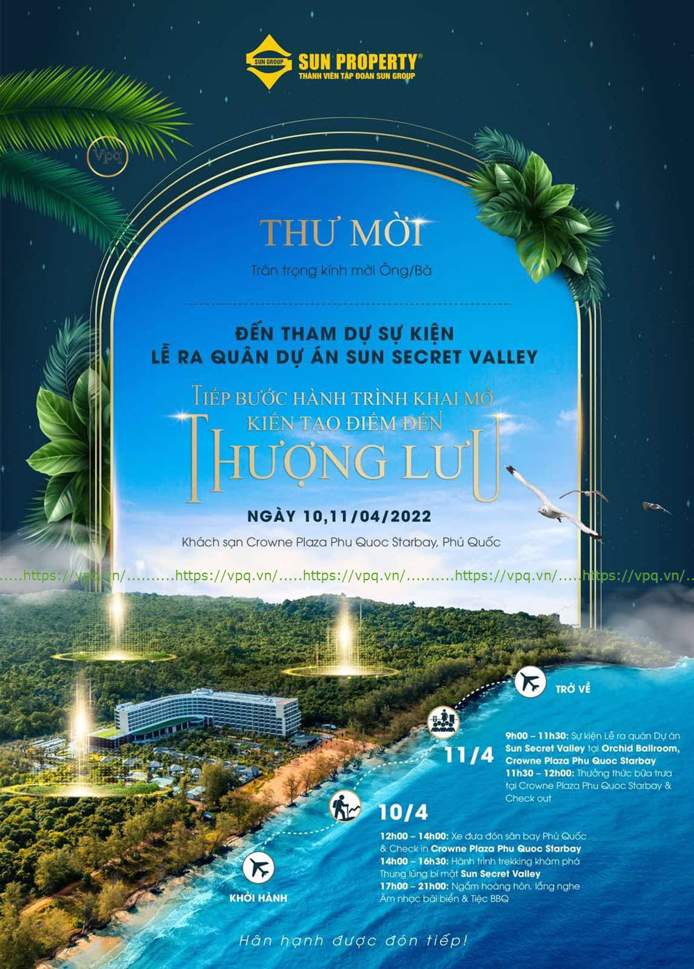 Thư mời tham dự lễ ra quân Sun Secret Valley