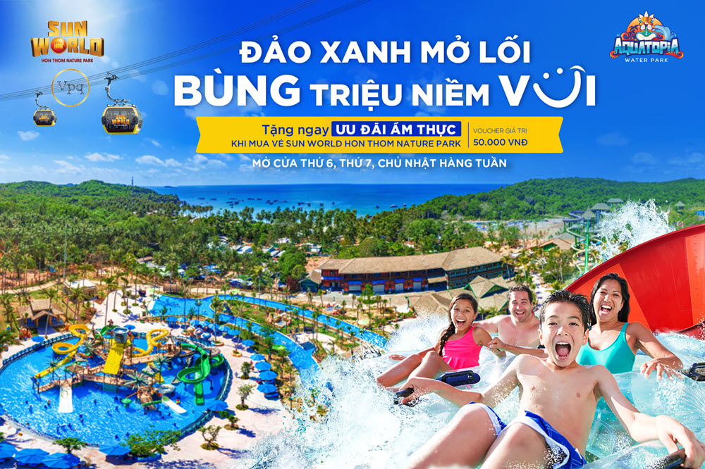 Tổ hợp vui chơi giải trí biển Sun World Hon Thom Nature Park