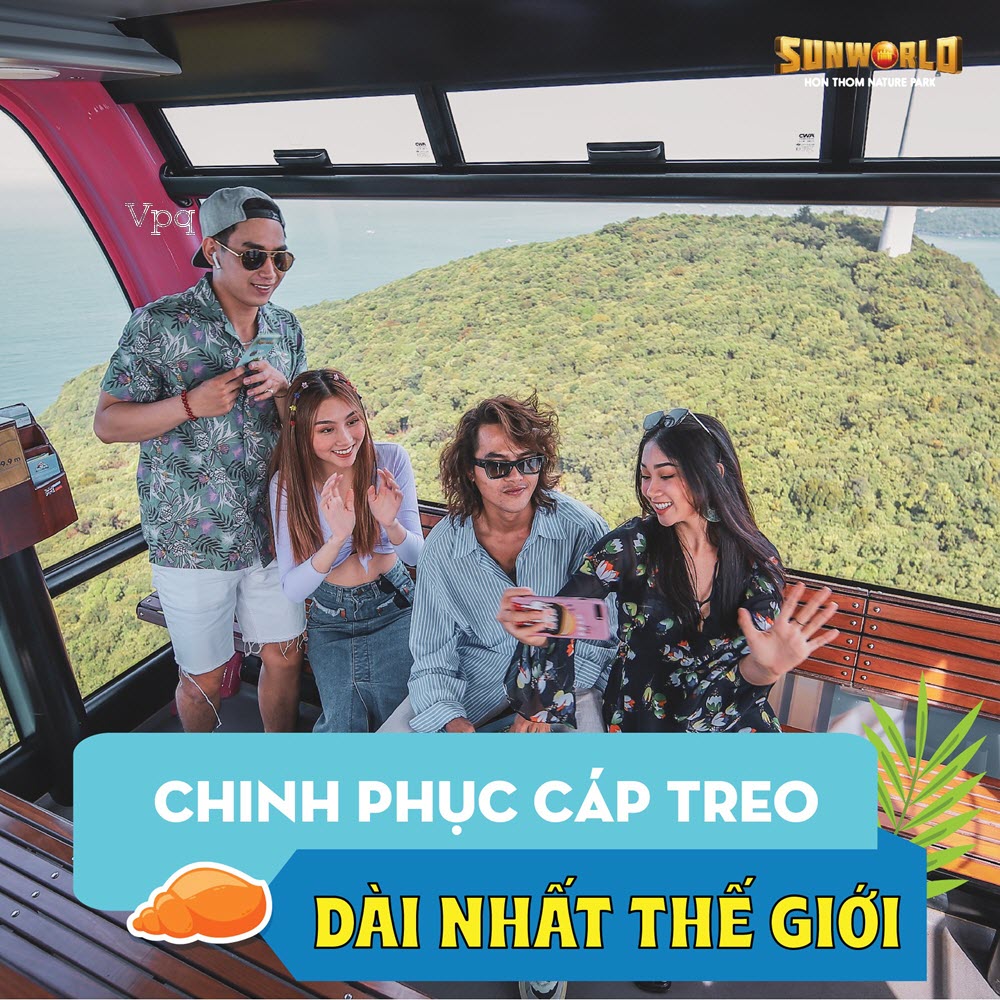Chinh phục bay trên biển cùng cáp treo Hòn Thơm Phú Quốc