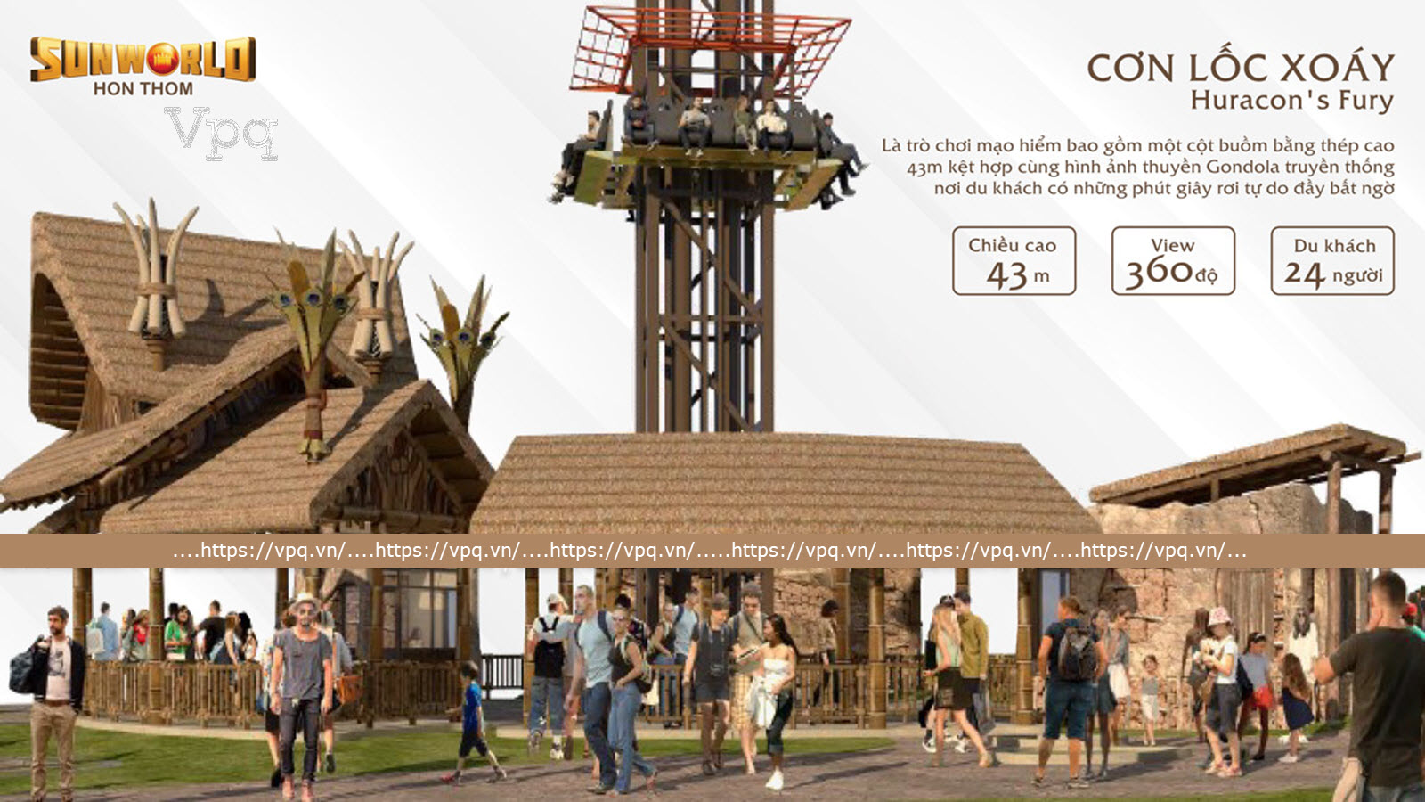 Trò chơi Cơn Lốc Xoáy cảm giác mạnh tại Sun World Phu quoc