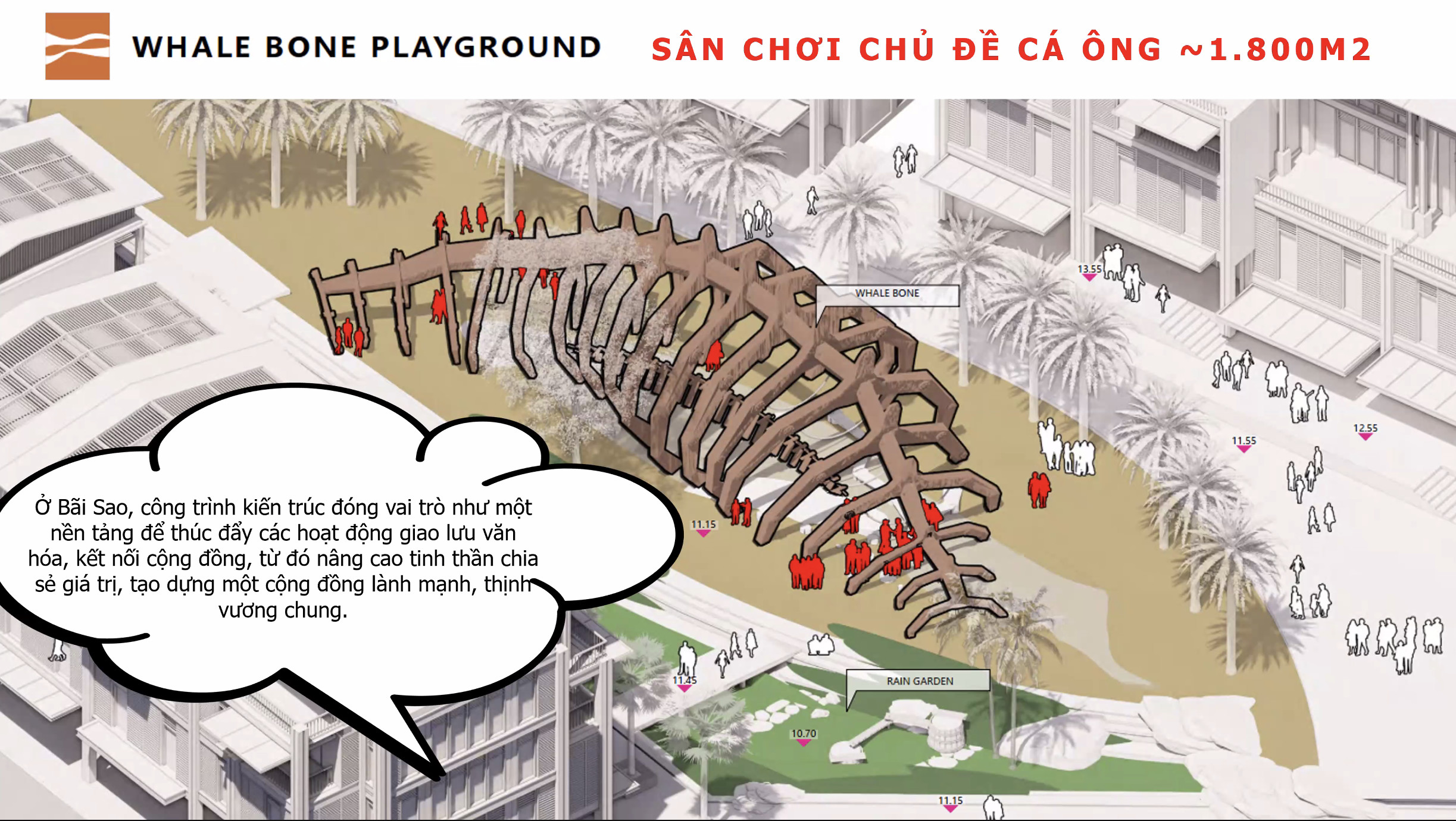Khu sân chơi chủ đề cá Ông 1800m2