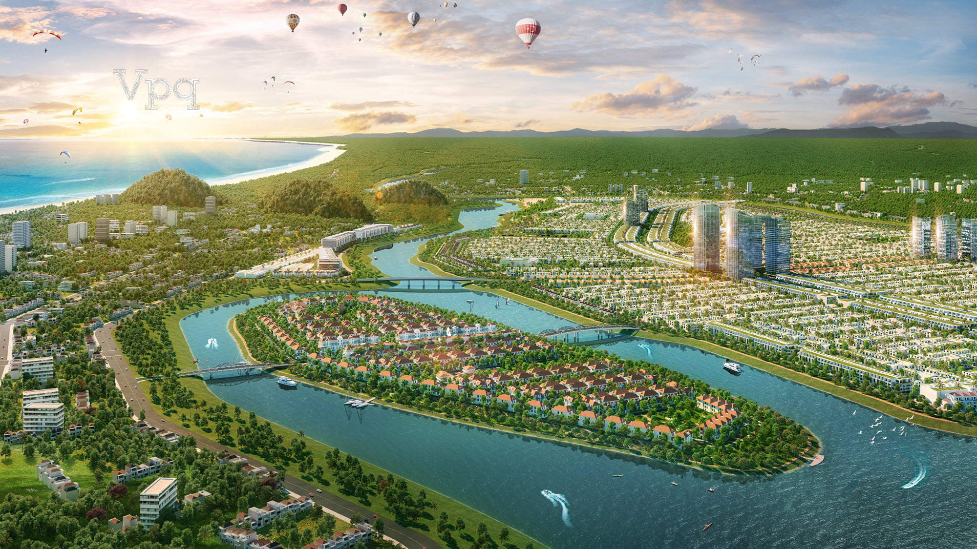 Phối cảnh biệt thự Sunnva Island Đà Nẵng 2022