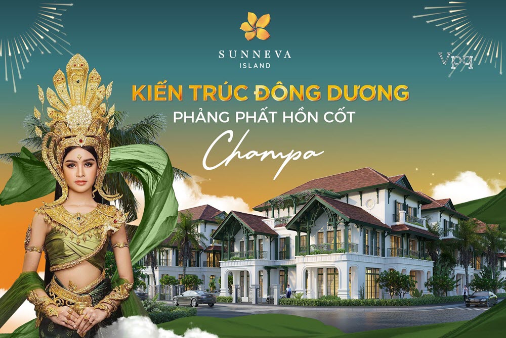 Kiến trúc Đông Dương hồn cốt Champa tại Sunneva Island Đà Nẵng