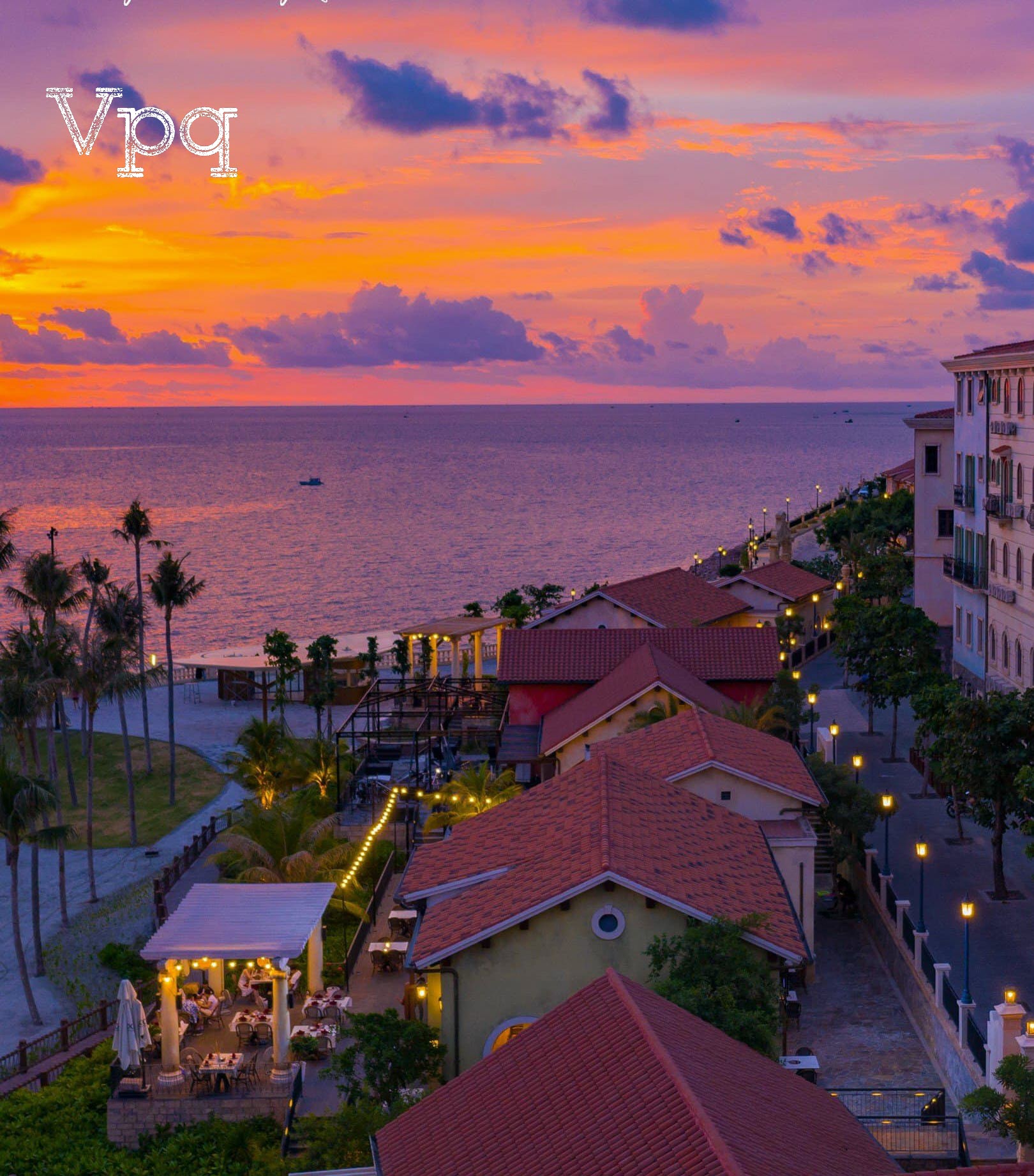 Hình ảnh thực tế vị trí của Sunset Town tại bờ Tây Nam Phú Quốc