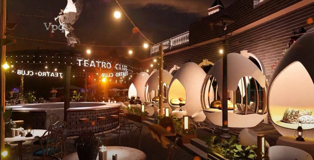 Phối cảnh bên trong Teatro Club Phú Quốc