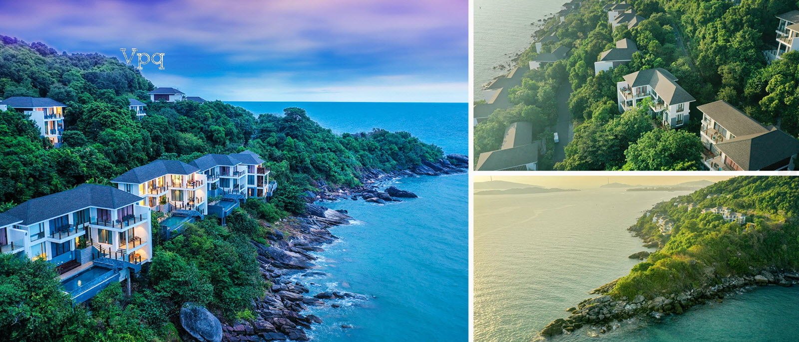 Những căn biệt thự treo leo trên ghềnh đá tại Sun Premier Village The Eden Bay