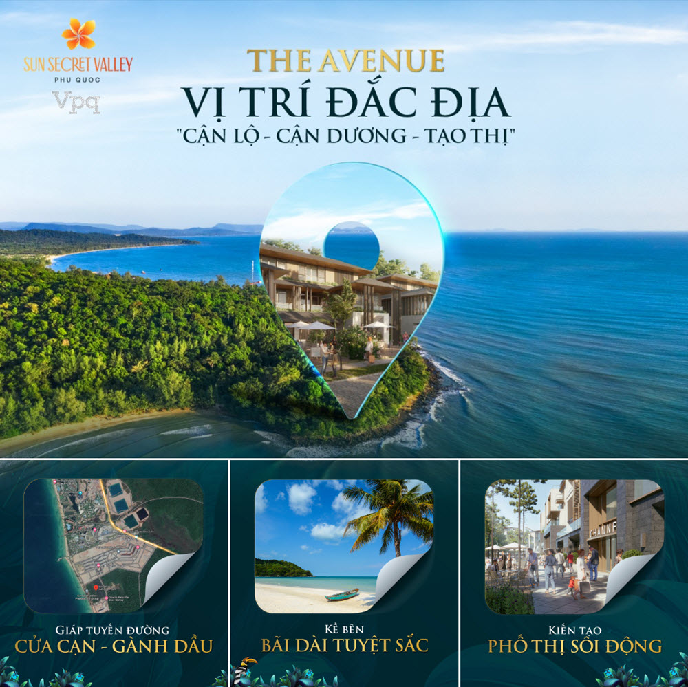 Vị trí The Avenue Sun Secret Valley