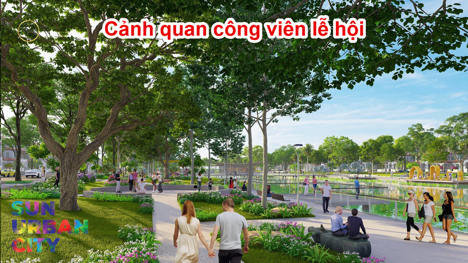 Cảnh quan công viên lễ hội