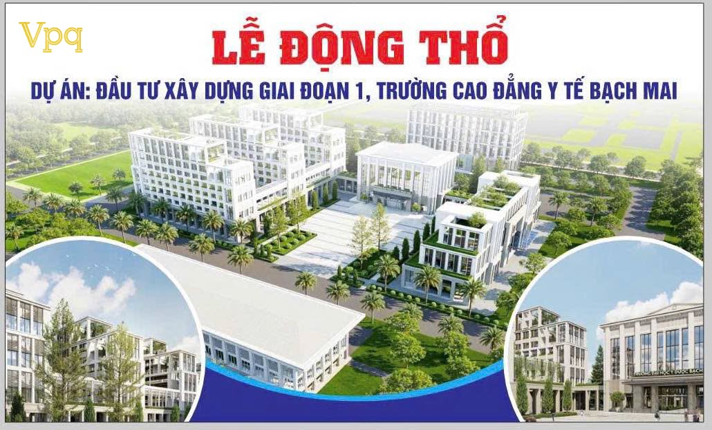 Phối cảnh trường cao đẳng Y Tế Bạch Mai Hà Nam