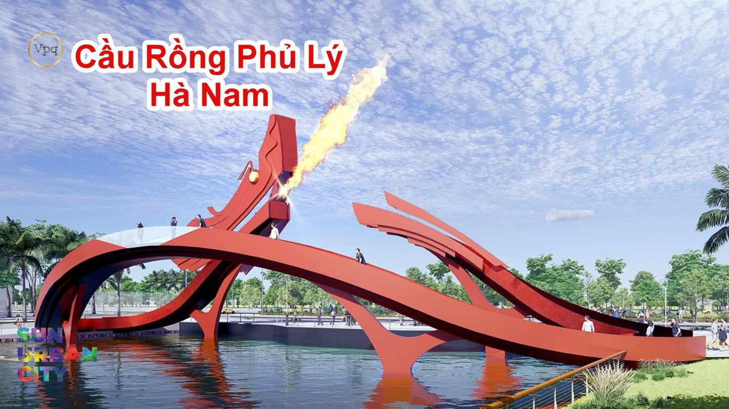 Hình ảnh Cầu Rồng xuất hiện tại trục đại lộ văn hóa, lễ hội Hà Nam