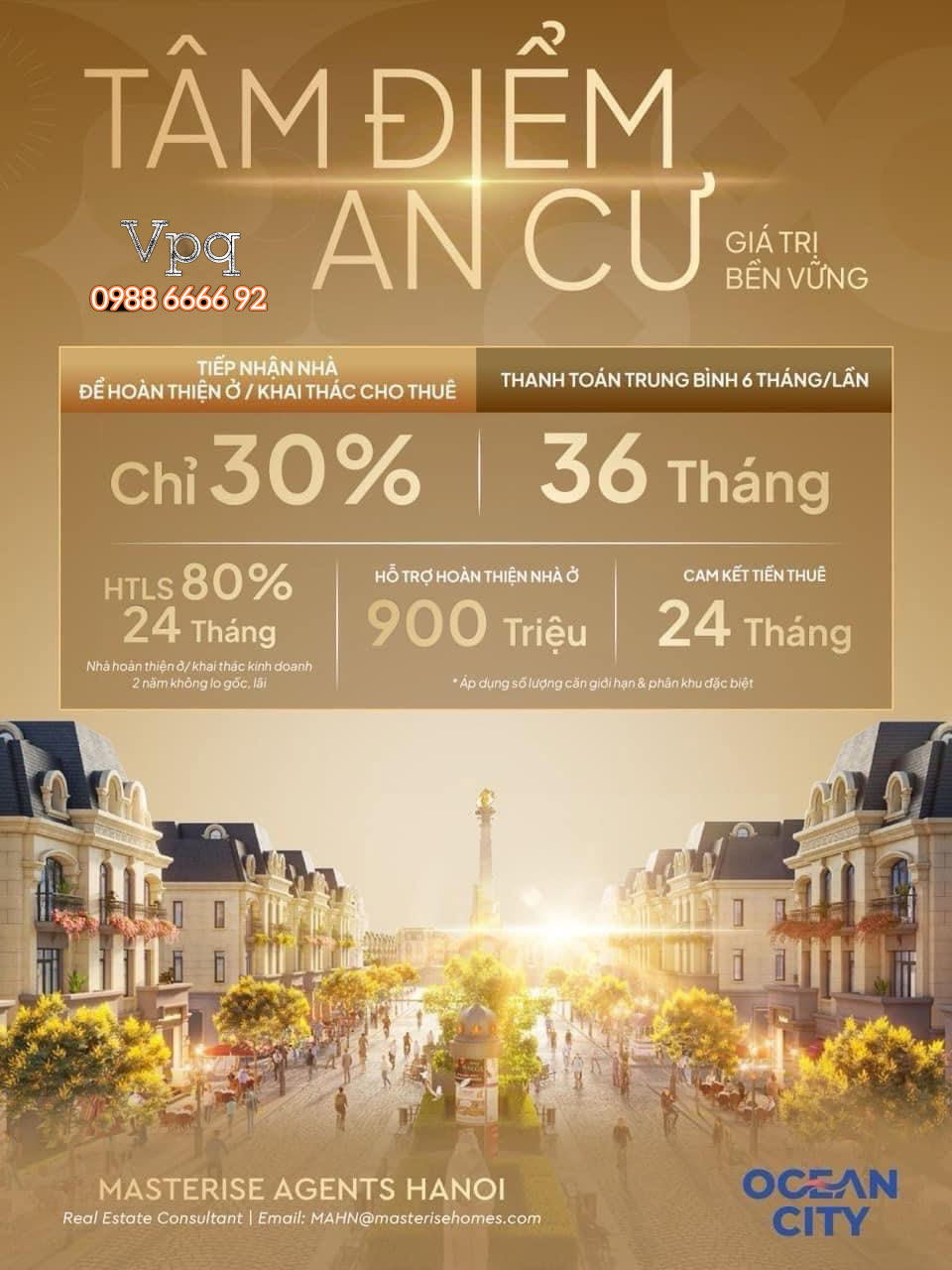 Chi tiết chính sách bán hàng Vinhomes Ocean Park 3 The Crown