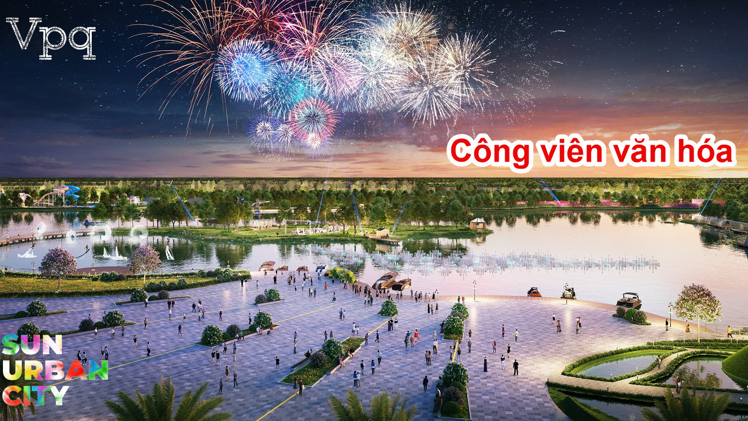 Phối cảnh công viên văn hóa Sun Urban City
