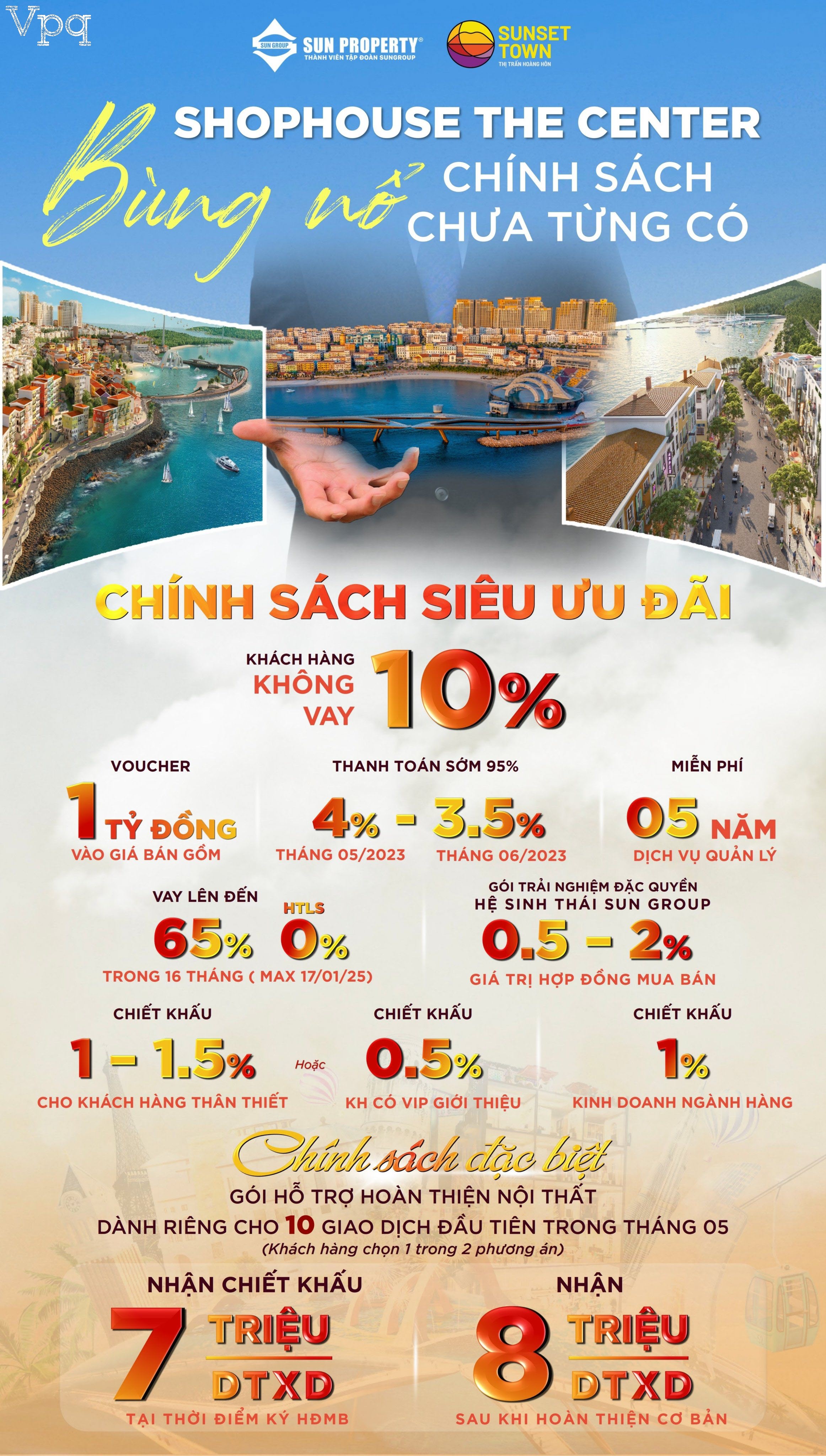 Chính sách bán hàng Shophouse The Center bùng nổ chưa từng có