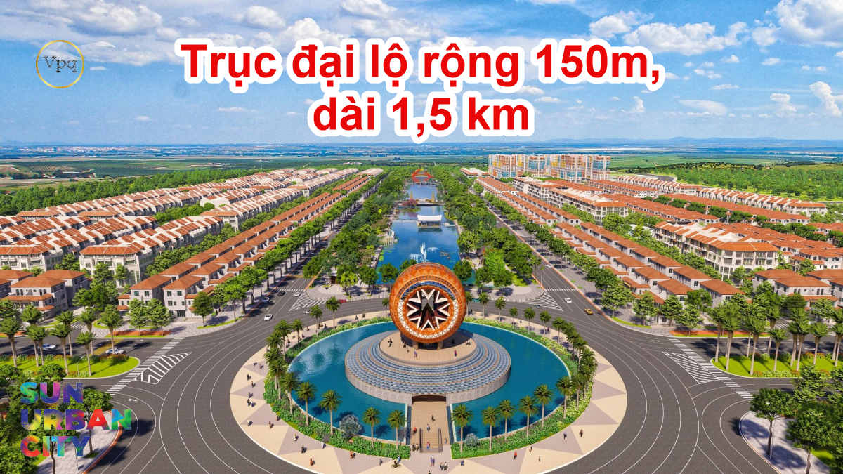 Trục đại lộ văn hóa, lễ hội tại trung tâm dự án Sun Urban City