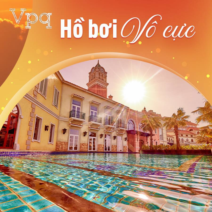 Thả mình vào làn nước trong xanh tại hồ bơi vô cực rộng 7000 m2