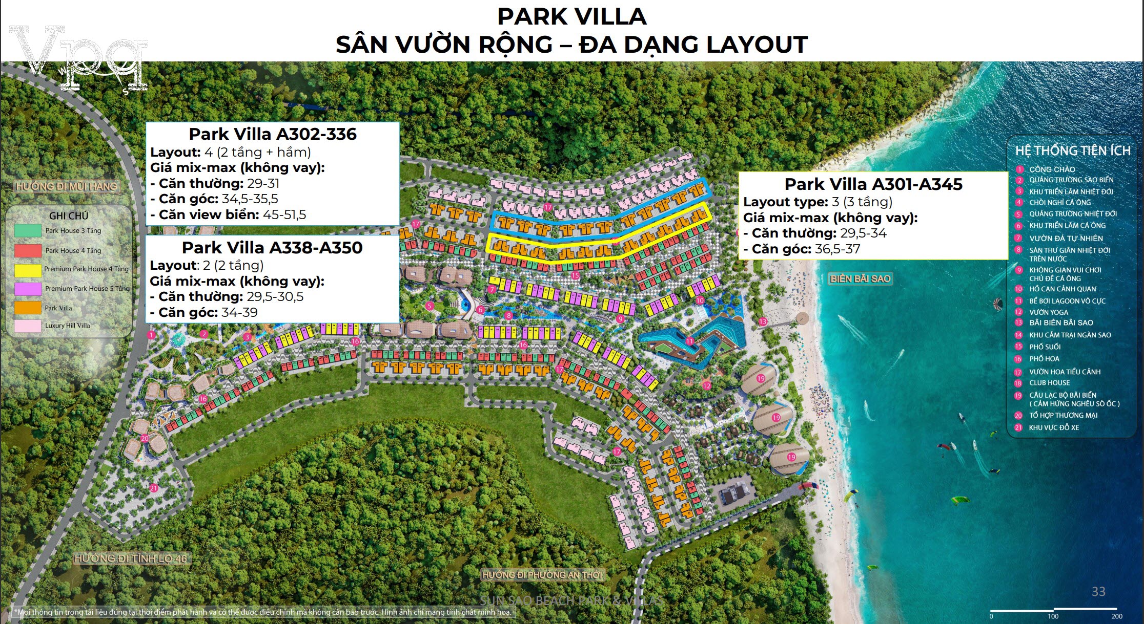 Giá bán Makaio Park Villa Bãi Sao