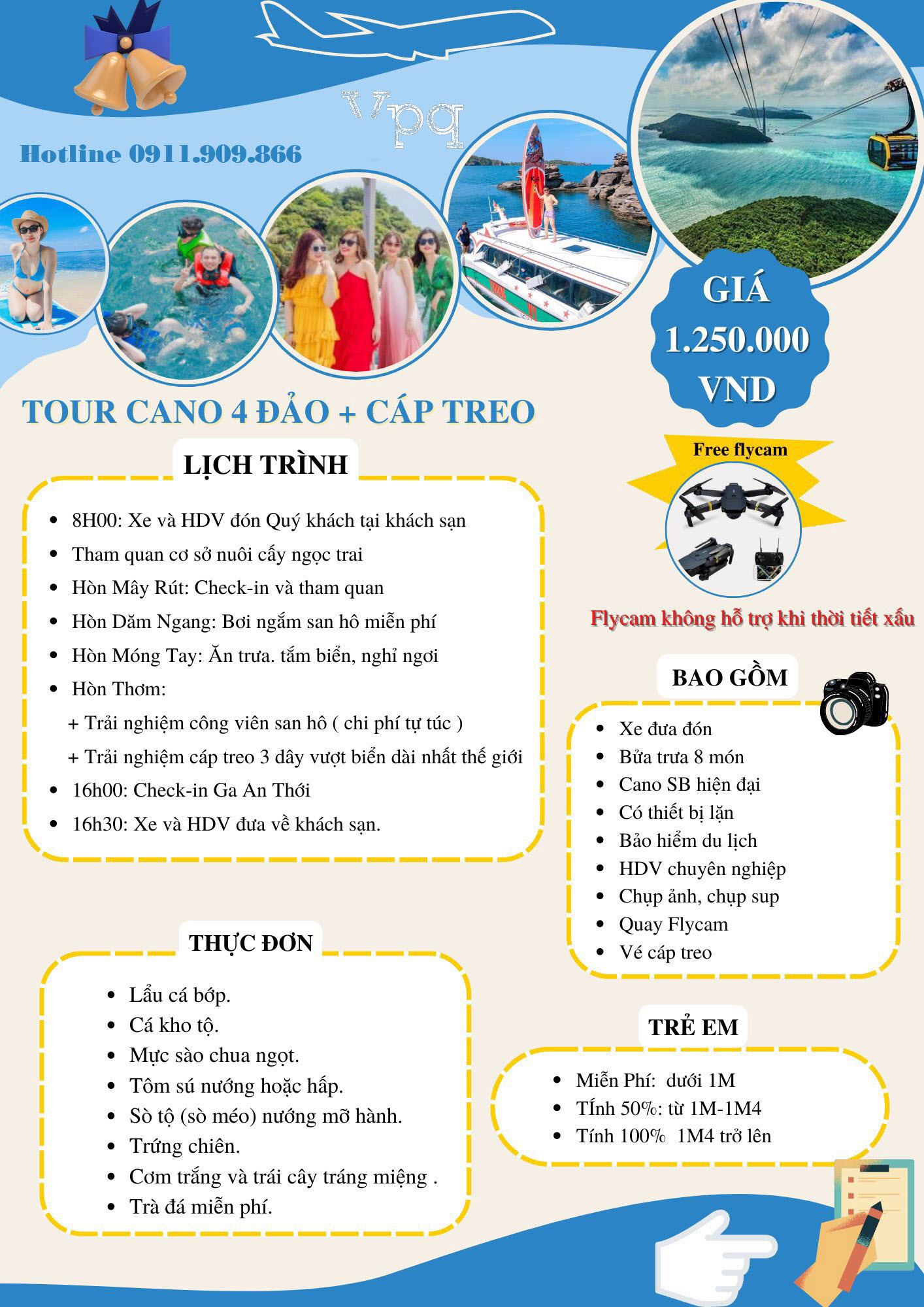 Gói tour đi 4 đảo Phú Quốc 2023