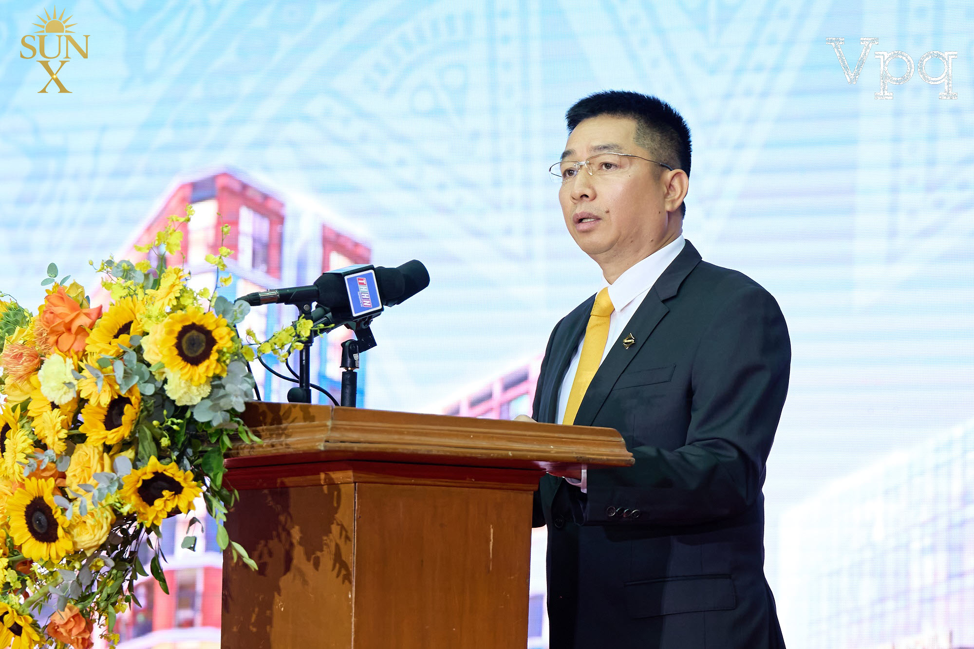 Ông Nguyễn Quang Huy, Ủy viên HĐQT Tập đoàn Sun Group phát biểu tại sự kiện