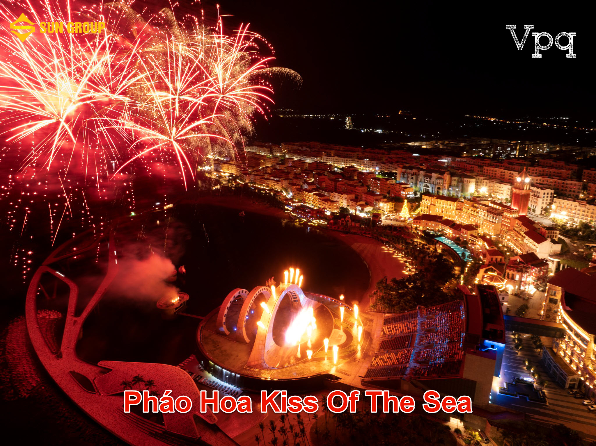 Màn bắn pháo hoa hoành tráng tại Kiss Of The Sea