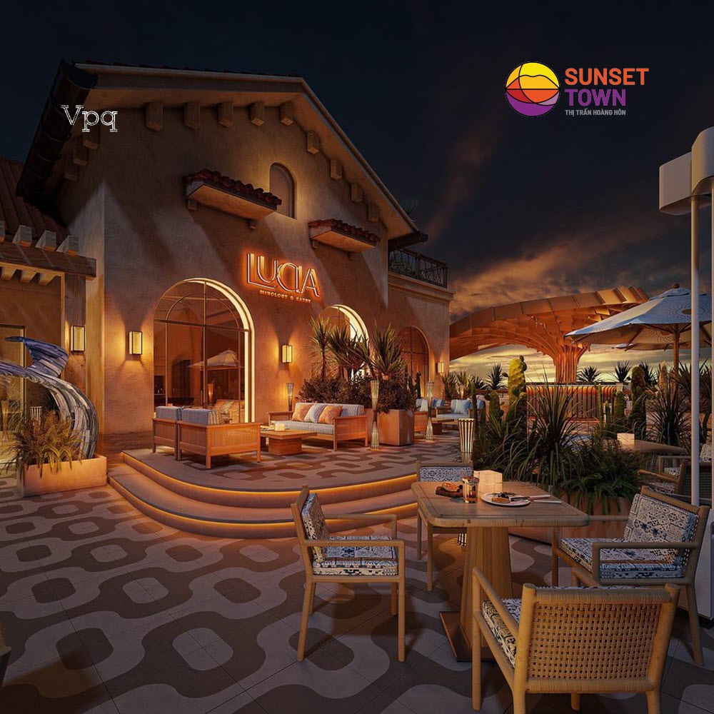 Không gian bar, lounge Lucia Mixology & Eatery tại Sunset Town