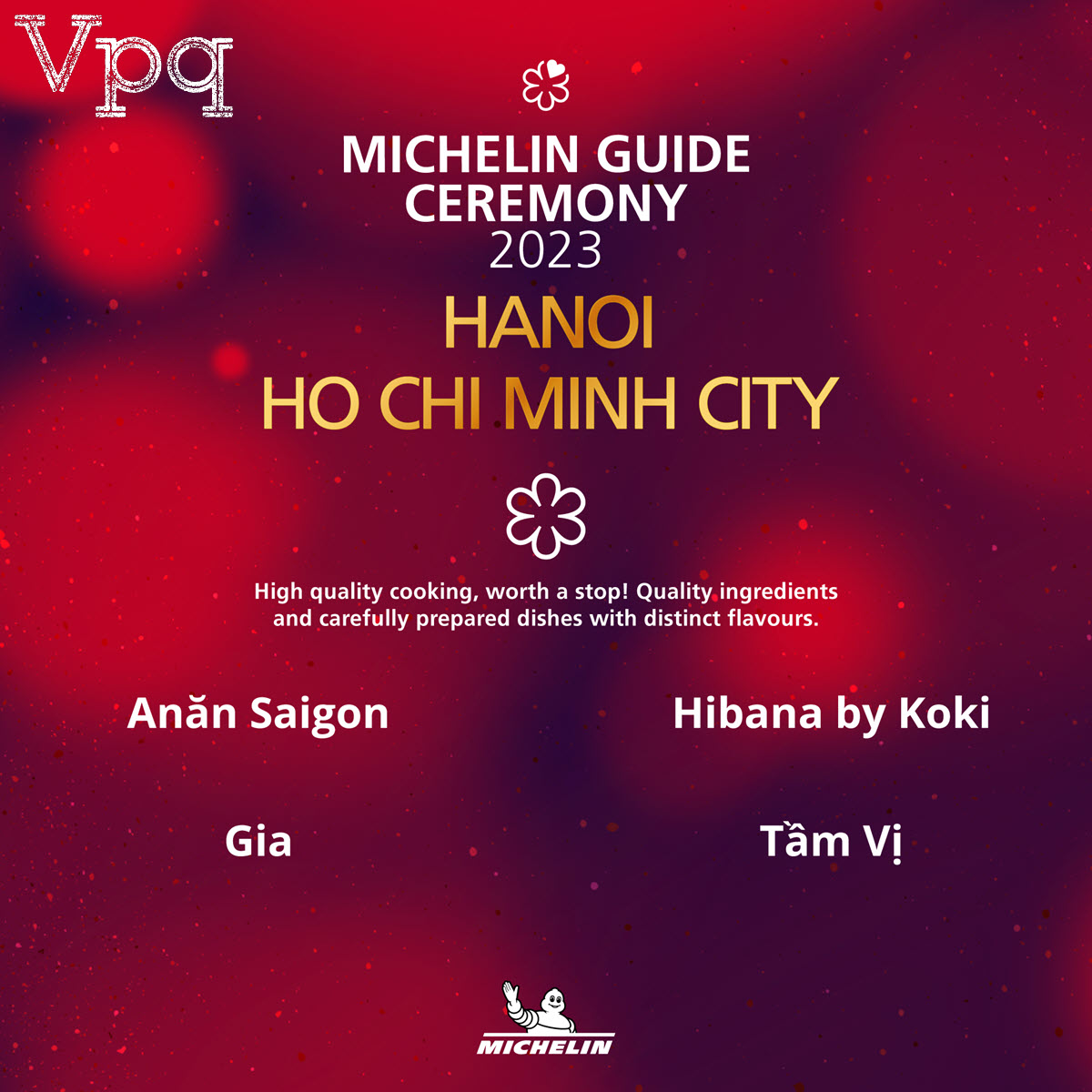 4 nhà hàng được gắn sao Michelin tại Việt Nam