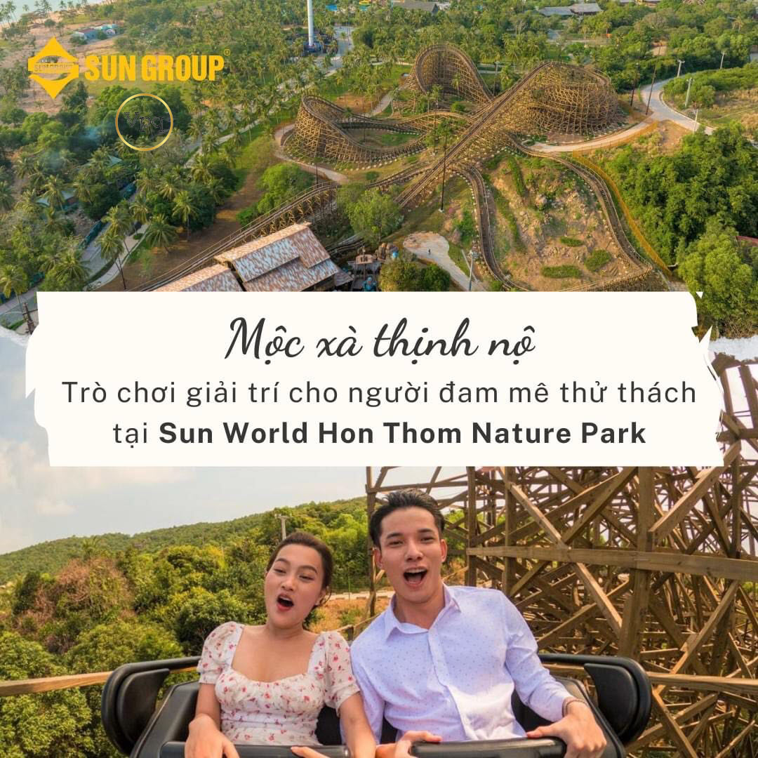 Trò chơi “Mộc xà thịnh nộ" tại Sun World Hon Thom Nature Park